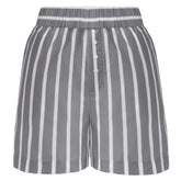 Silk Cotton Shorts Quiet Gray