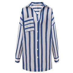 Linen Spirit Shirt Nautical Print