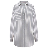 Strapped Cotton Shirt Quiet Gray