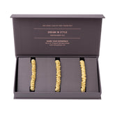 Skinny Silk Scrunchie Set Panna Cotta