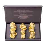 Large Silk Scrunchie Set Panna Cotta