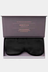 Silk Sleep Mask Crystal Black