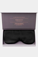 Silk Sleep Mask Crystal Black
