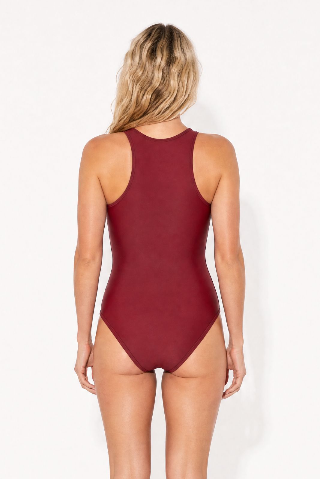 Yemaya One Piece Swimsuit Full Coverage ― Red