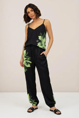 Silk Dreamscape Camisole Black Flower