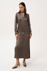 Silk Shirt Dress the Lady