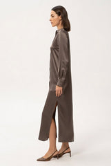 Silk Shirt Dress the Lady