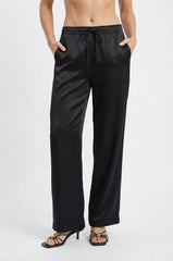 The Lady Silk Pants Crystal Black