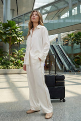 The Lady Silk Pyjamas Ivory