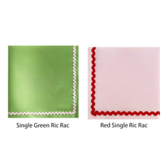 Wedding Ric Rac Napkins | Set 10