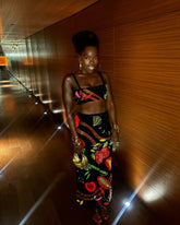 La Noche Beaded Co-Ord Skirt Black Christina Milian