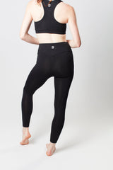 High Waisted Leggings - Marl Black