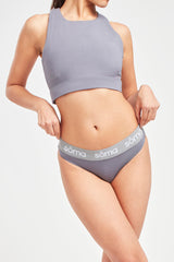 Zero Waste Thong - Pearl Grey