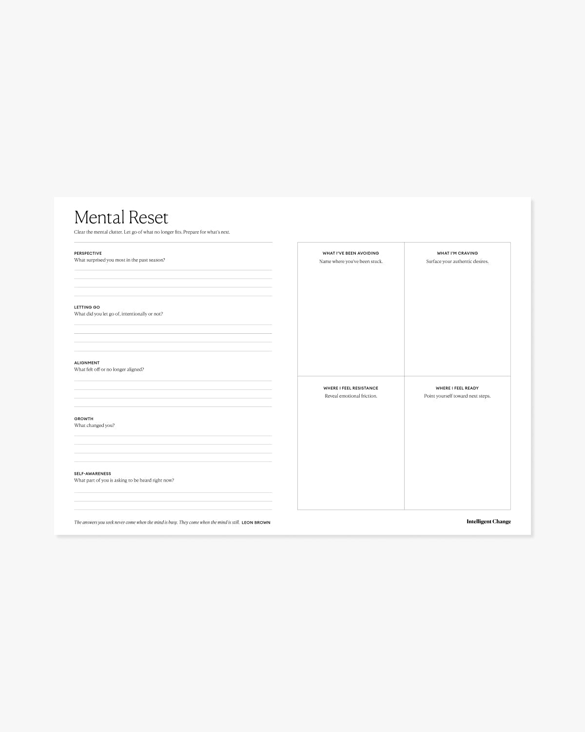 Stuck to Inspired in 3 Steps: Personal Clarity Workbook