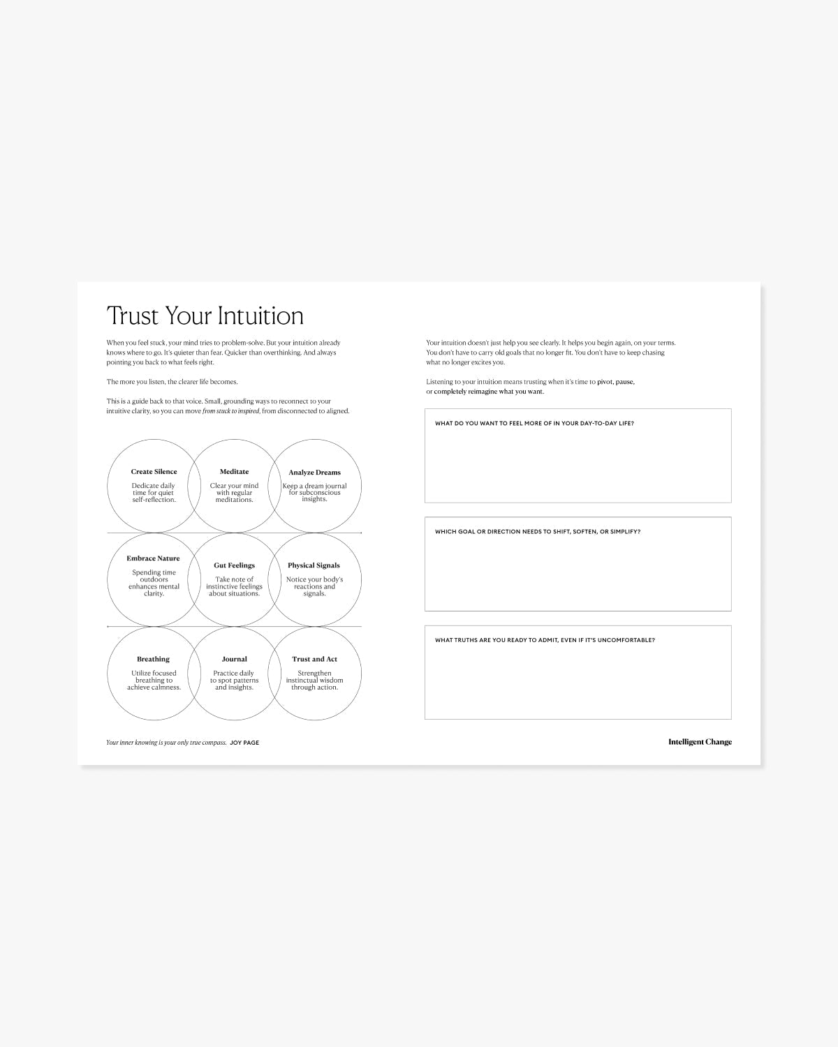 Stuck to Inspired in 3 Steps: Personal Clarity Workbook