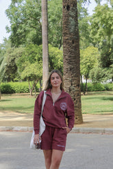 The Essential Half-Zip Set - Burgundy