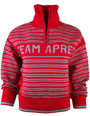 "Team Après " Merino Wool Quarter Zip Sweater