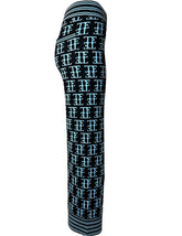 TE LOGO JACQUARD KNIT PANT, BLACK/ICE BLUE