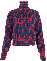 TE LOGO JACQUARD SWEATER (Slightly Cropped Fit)