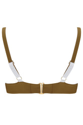 The 'Abella' Bikini Bra in Reversible White Seagrass