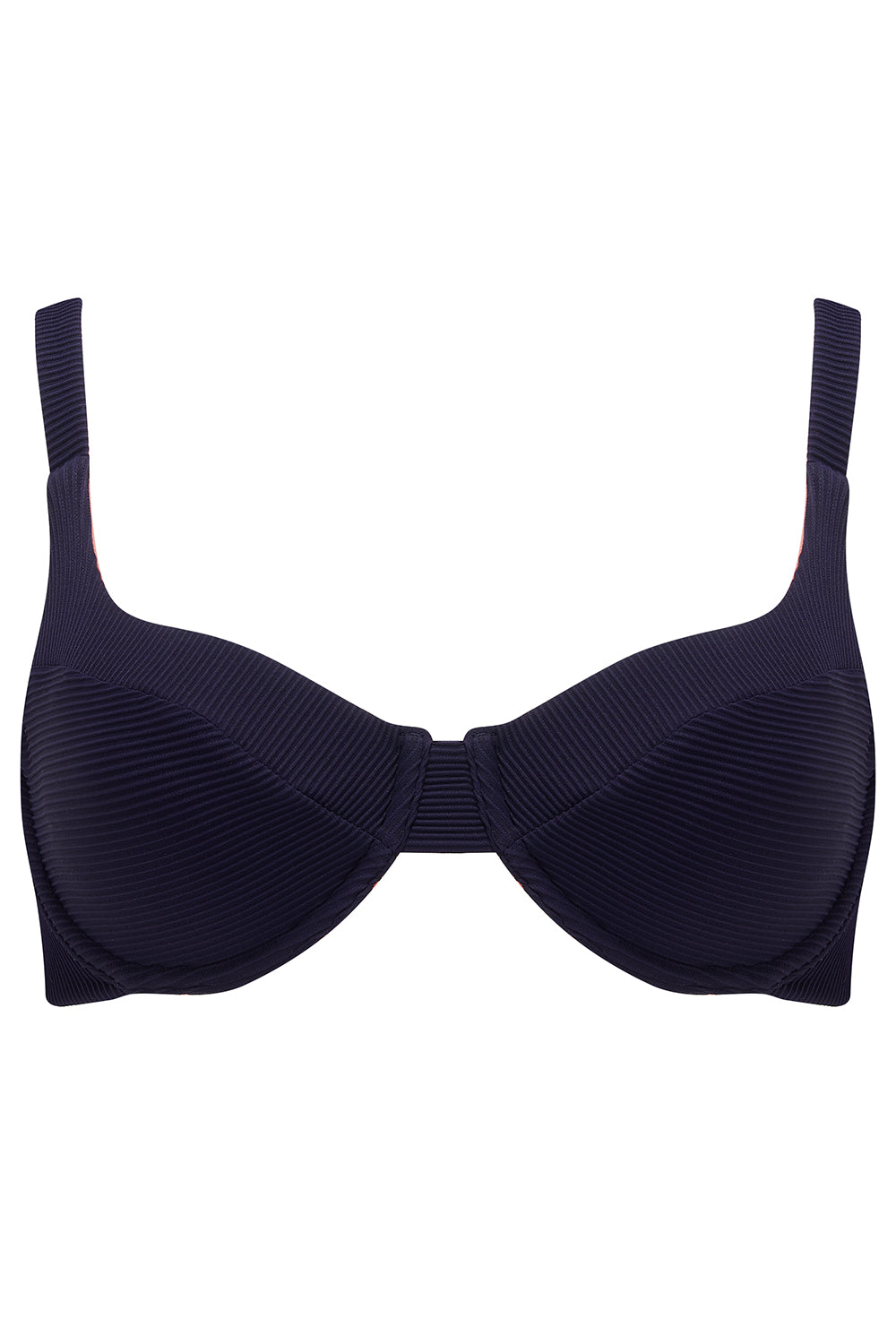 The 'Celine' Bikini Bra in Reversible Azura Rose