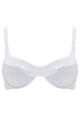 The 'Celine' Bikini Bra in Reversible White Seagrass