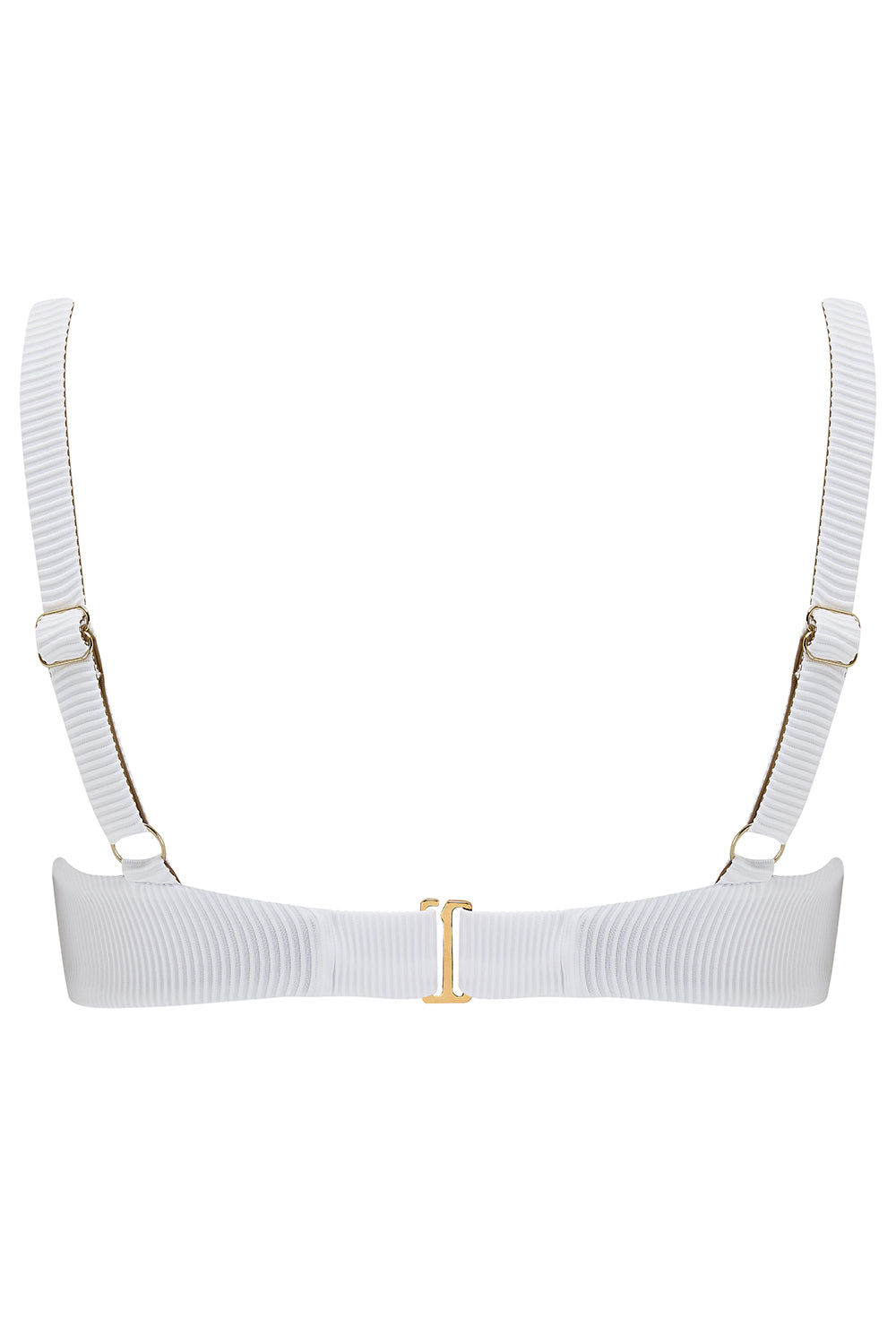 The 'Celine' Bikini Bra in Reversible White Seagrass