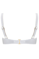 The 'Celine' Bikini Bra in Reversible White Seagrass