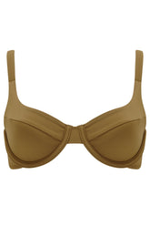 The 'Celine' Bikini Bra in Reversible White Seagrass