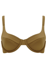 The 'Celine' Bikini Bra in Reversible White Seagrass