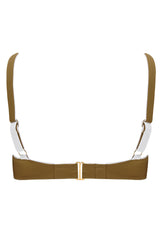 The 'Celine' Bikini Bra in Reversible White Seagrass