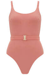 The 'Elle' One Piece in Reversible Azura Rose
