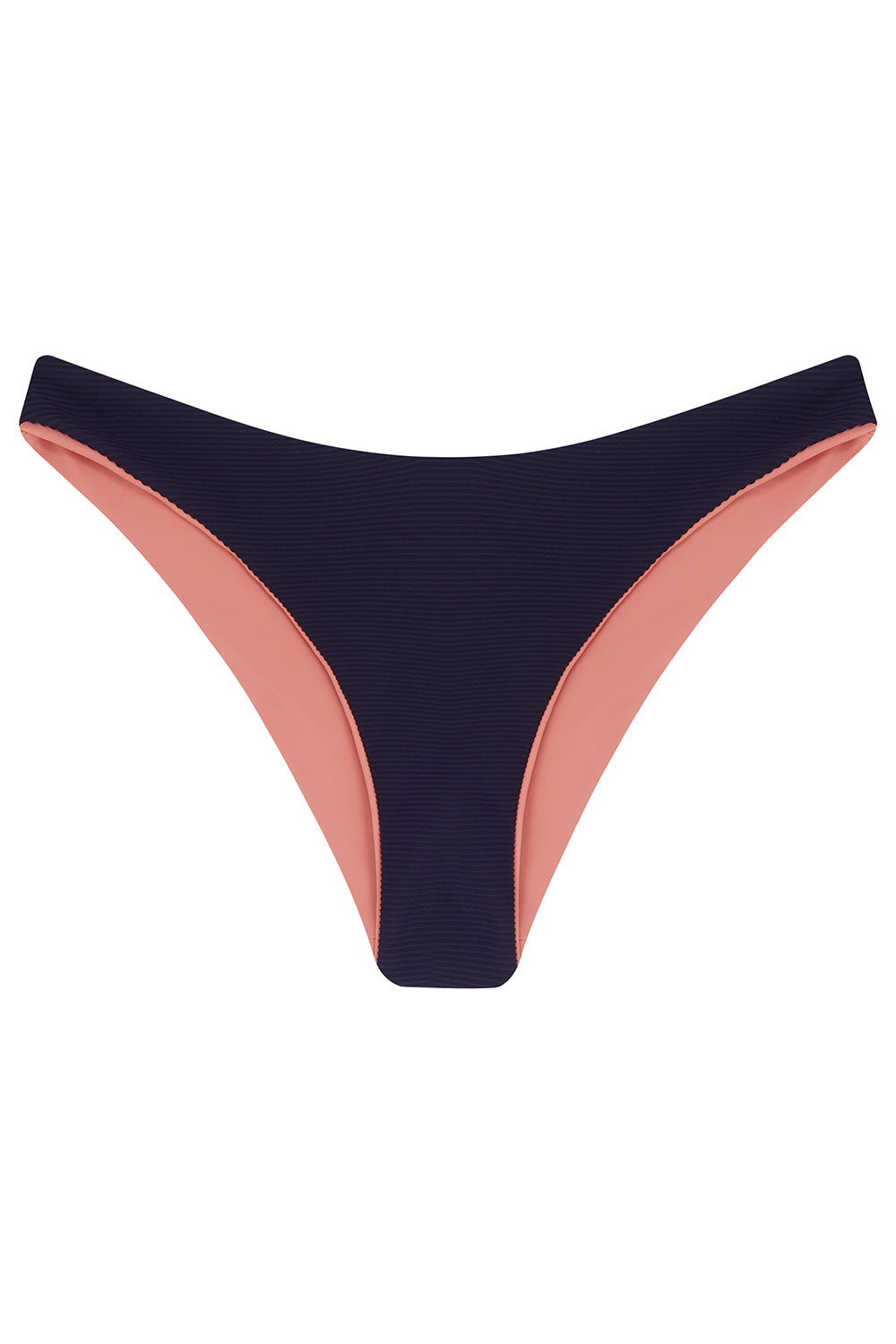 The 'Noemi' Bikini Bottom in Reversible Azura Rose