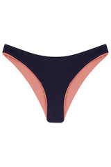The 'Noemi' Bikini Bottom in Reversible Azura Rose