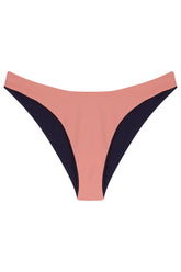 The 'Noemi' Bikini Bottom in Reversible Azura Rose