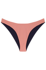 The 'Noemi' Bikini Bottom in Reversible Azura Rose
