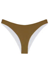 The 'Noemi' Bikini Bottom in Reversible White Seagrass