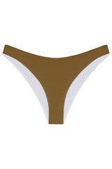 The 'Noemi' Bikini Bottom in Reversible White Seagrass