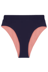 The 'Oriane' Bikini Bottom in Reversible Azura Rose