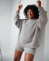 Pilnatis: Cloud Grey Cotton Shorts