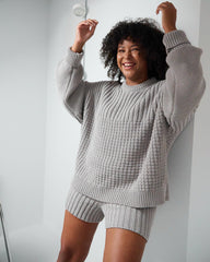 Pilnatis: Cloud Grey Cotton Shorts