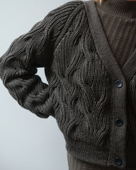 Nemunas: Nettle Merino Wool Cardigan