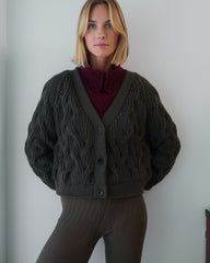 Nemunas: Nettle Merino Wool Cardigan