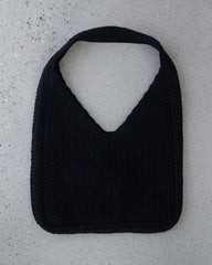 Pintinė: Black Crochet Bag