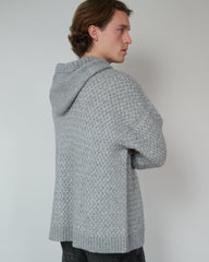 Žilvinas: Fog Grey Merino Wool Hoodie
