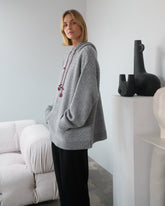 Žilvinas: Fog Grey Merino Wool Hoodie
