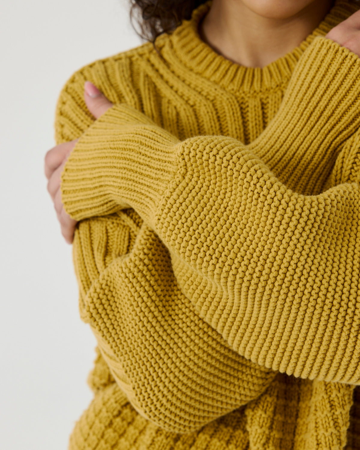 Delčia: Amber Haze Cotton Sweater