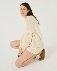 Delčia: Oat Cotton Sweater