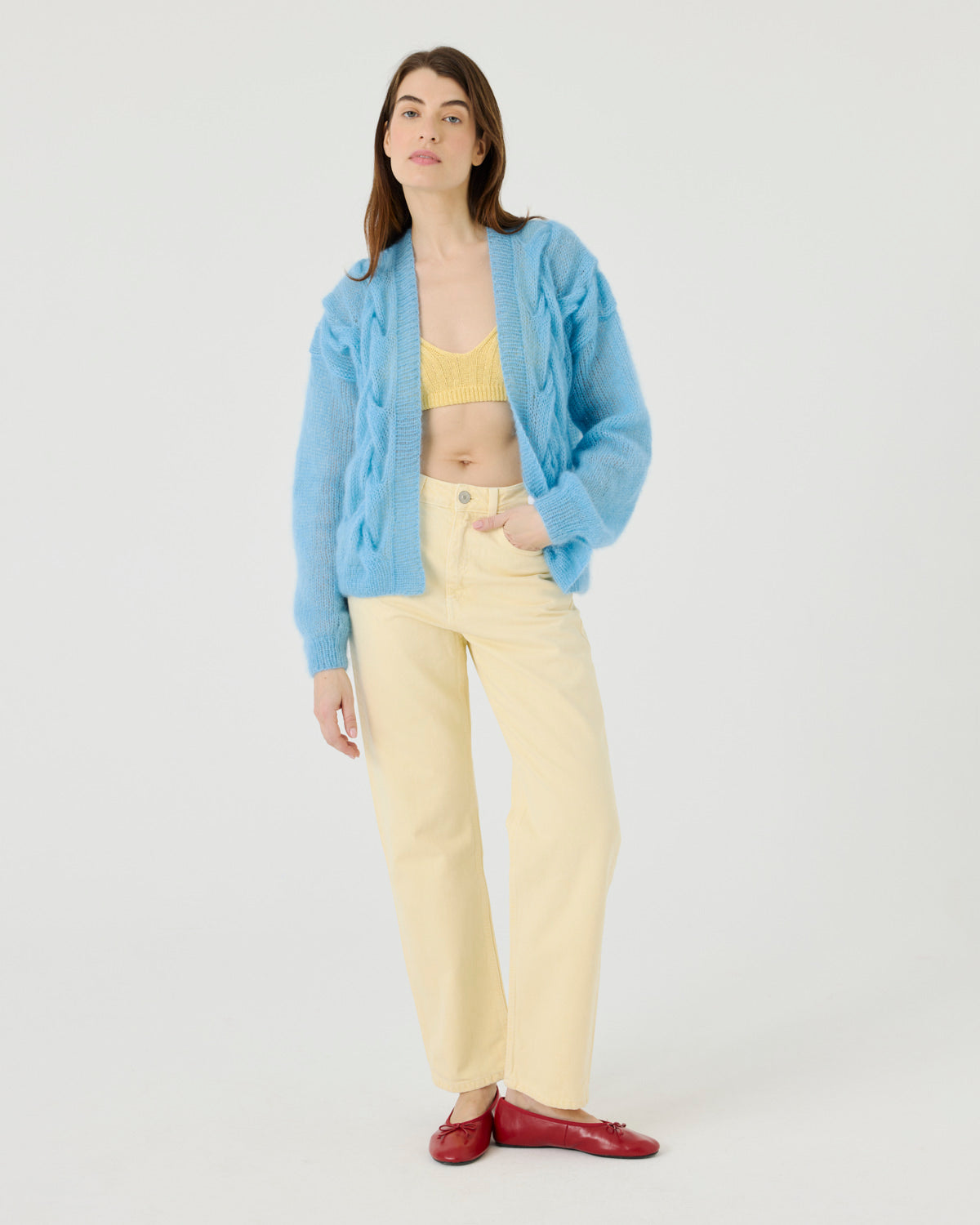 Twisted Erik: Seaglass Silk Mohair Cardigan
