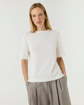 Loom: Sea Salt Silk & Cotton T-Shirt